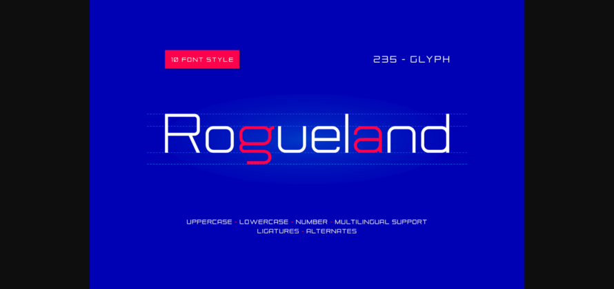 Rogueland Font Poster 6