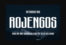 Rojengos Font Poster 1