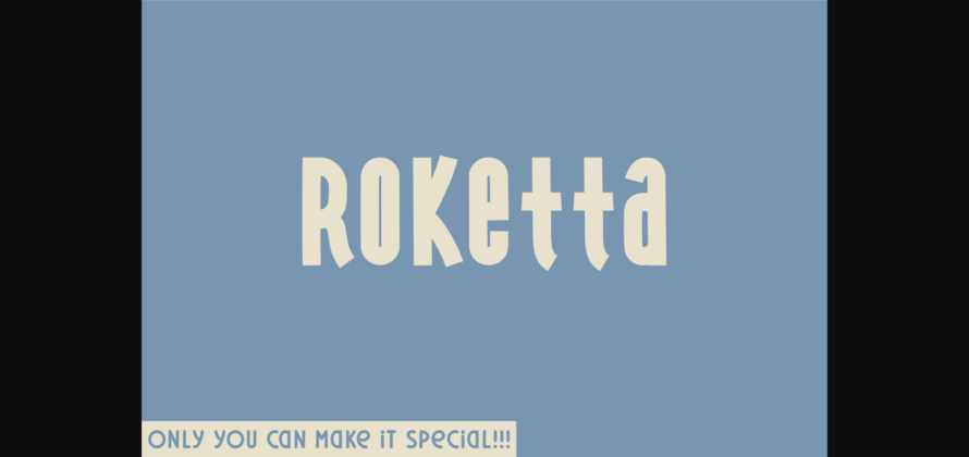 Roketta Font Poster 3