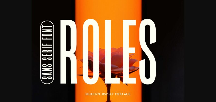 Roles Font Poster 3