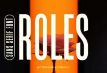 Roles Font Poster 1