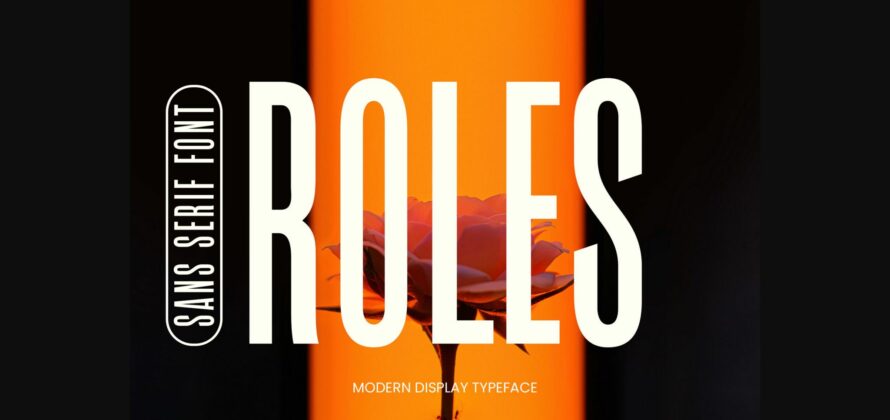 Roles Font Poster 1