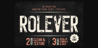 Rolever Font Poster 1