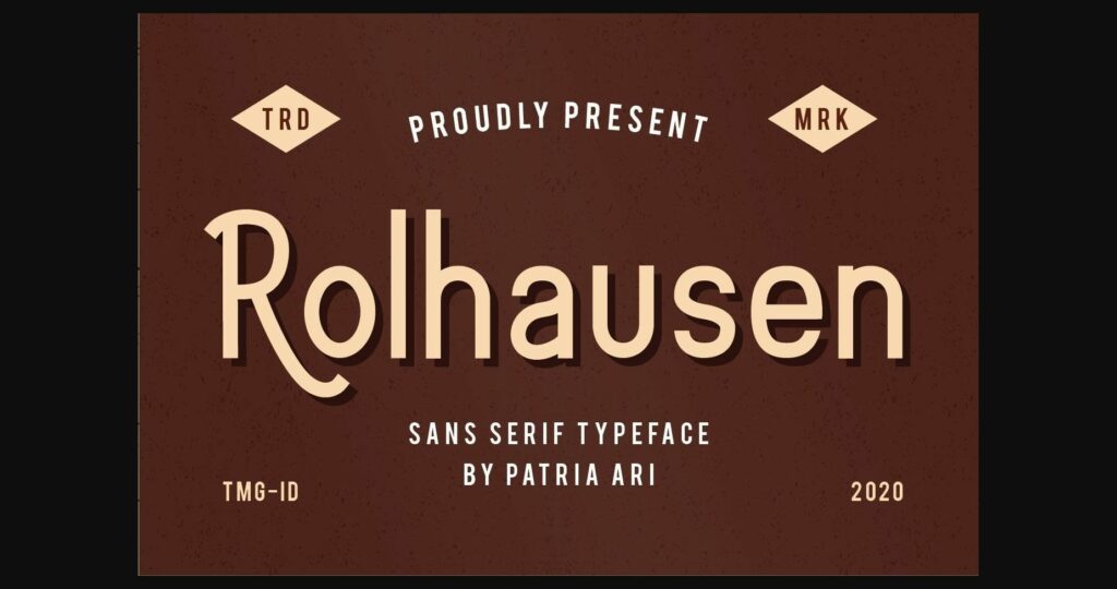 Rolhausen Font Poster 3