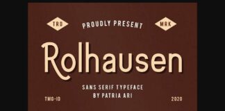 Rolhausen Font Poster 1