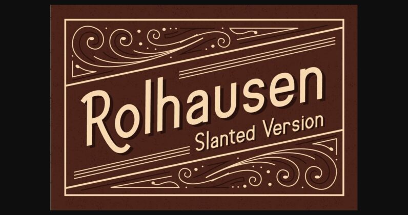 Rolhausen Font Poster 5