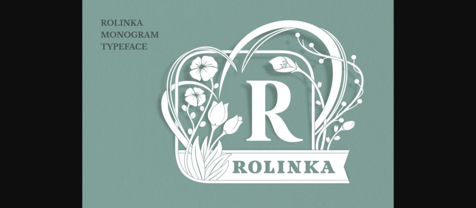 Rolinka Monogram Font Poster 3