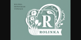 Rolinka Monogram Font Poster 1