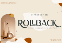 Rollback Font Poster 1