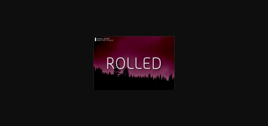 Rolled Font Poster 3