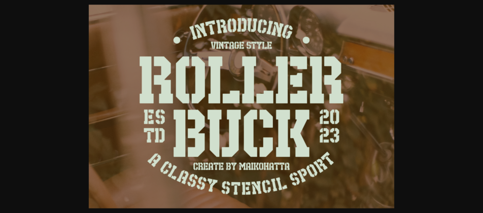 Roller Buck Font Poster 3