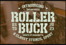 Roller Buck Font Poster 1