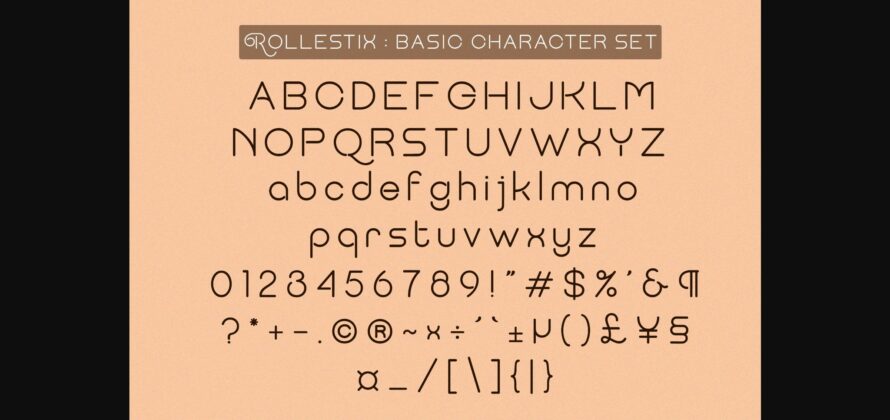 Rollestix Font Poster 7