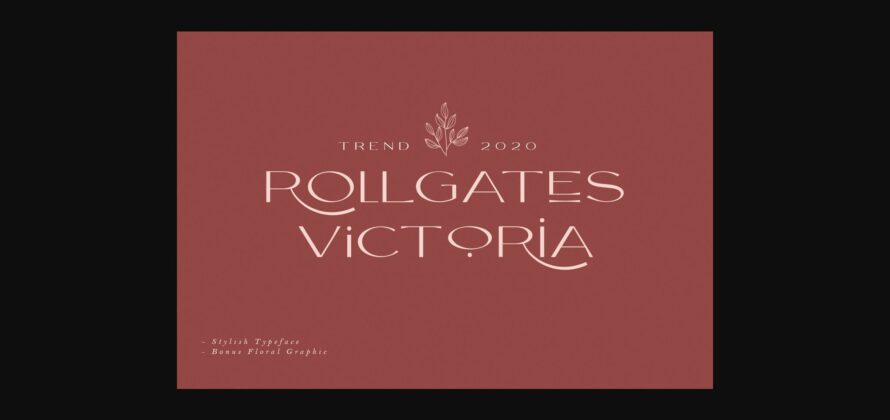 Rollgates Victoria Font Poster 3