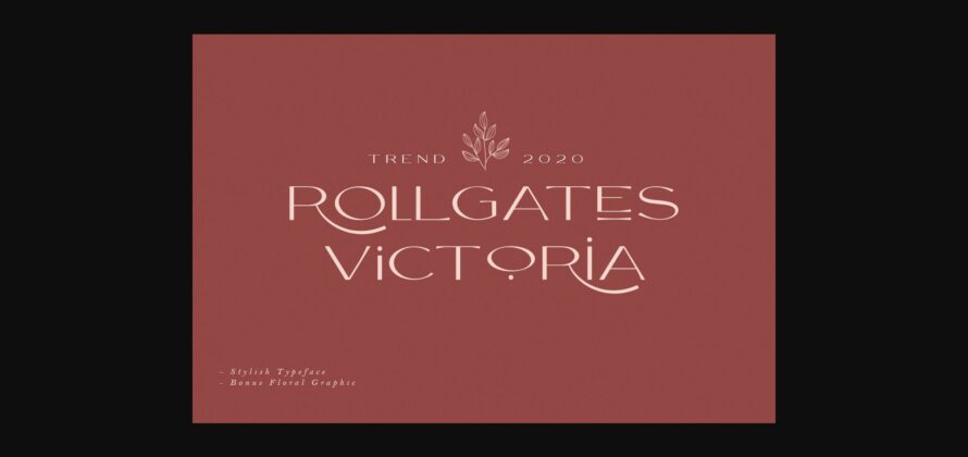 Rollgates Victoria Font Poster 1