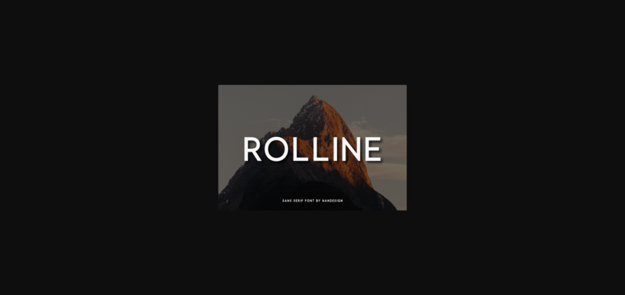Rolline Font Poster 3