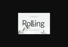 Rolling Font Poster 1