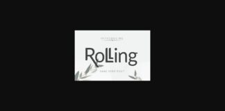 Rolling Font Poster 1