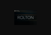 Rolton Font Poster 1