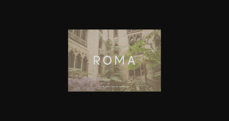 Roma Font Poster 3