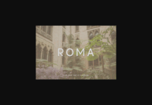 Roma Font Poster 1