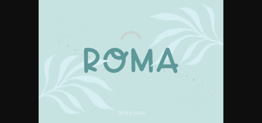 Roma Font Poster 3