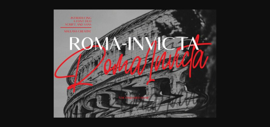Roma Invicta Font Poster 3