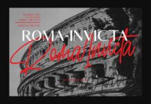 Roma Invicta Font Poster 1