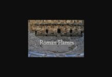 Roman Flames Font Poster 1