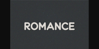 Romance Font Poster 1