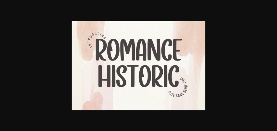 Romance Historic Font Poster 3