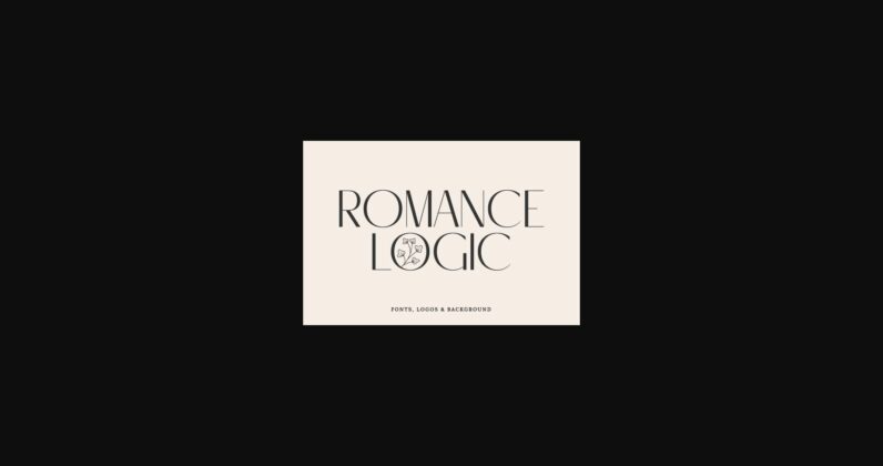 Romance Logic Font Poster 3