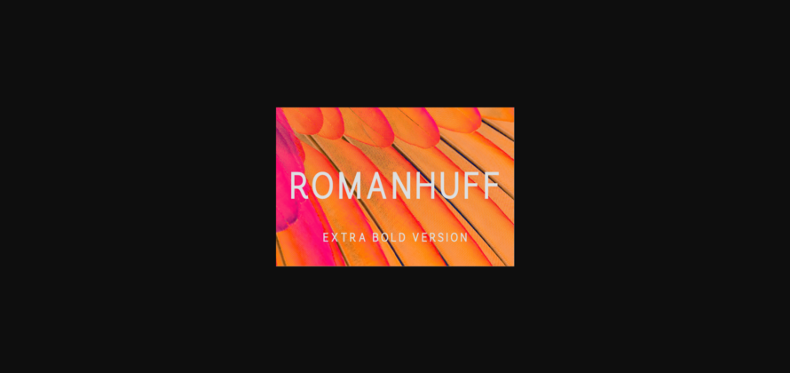 Romanhuff Extra Bold Font Poster 3