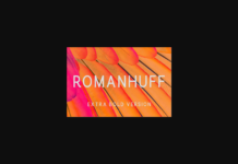 Romanhuff Extra Bold Font Poster 1