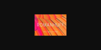 Romanhuff Medium Font Poster 1