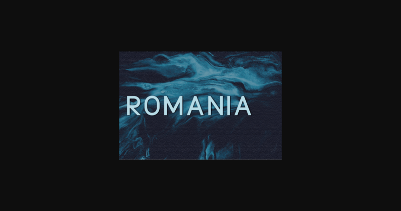 Romania Font Poster 3