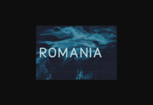 Romania Font Poster 1