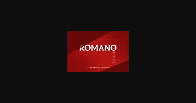 Romano Font Poster 3