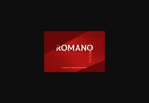 Romano Font Poster 1