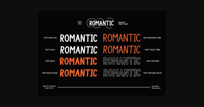 Romantic Family Font Poster 5