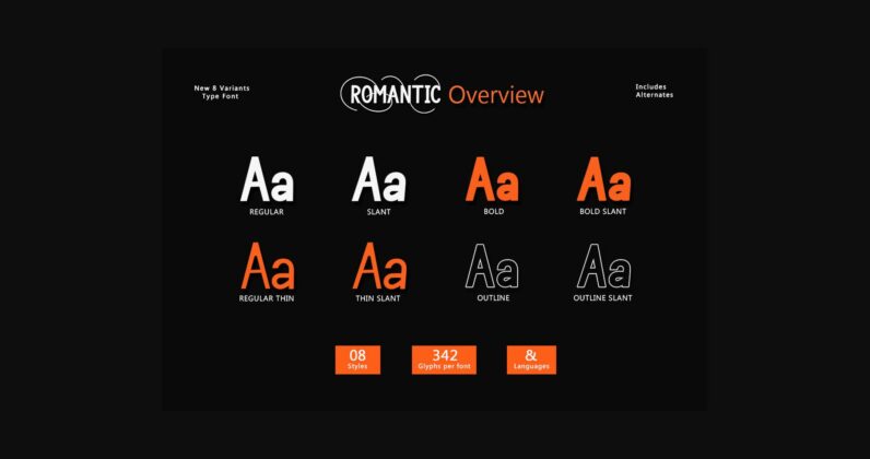 Romantic Family Font Poster 8