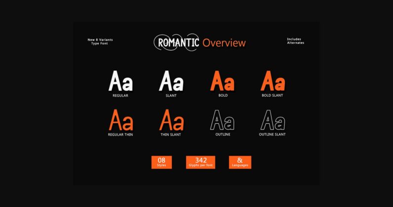 Romantic Family Font Poster 8