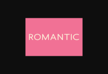 Romantic Font Poster 1
