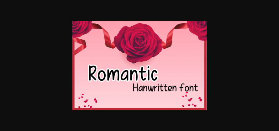 Romantic Font Poster 3