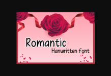 Romantic Font Poster 1