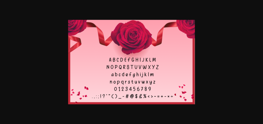 Romantic Font Poster 4