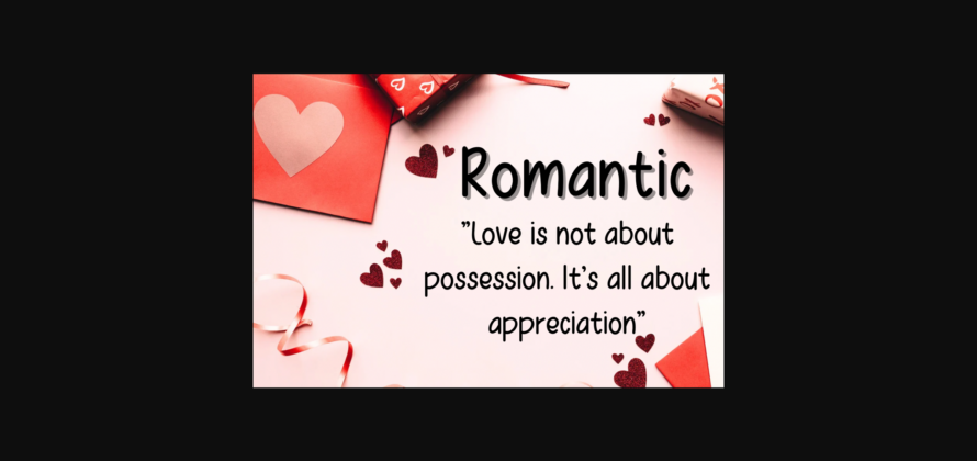 Romantic Font Poster 5