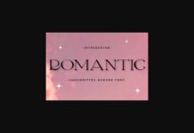 Romantic Font Poster 1