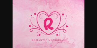 Romantic Monogram Font Poster 1