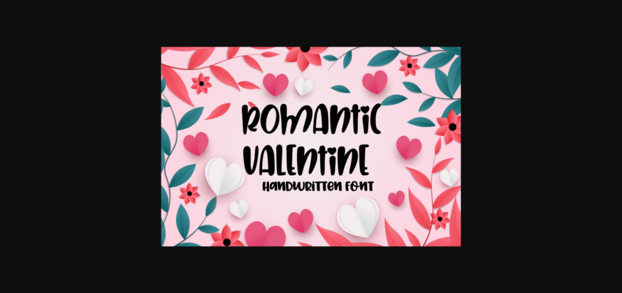 Romantic Valentine Font Poster 3